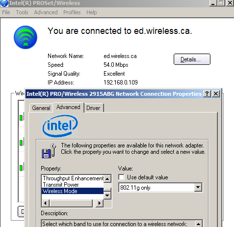 intel wireless driver windows 7